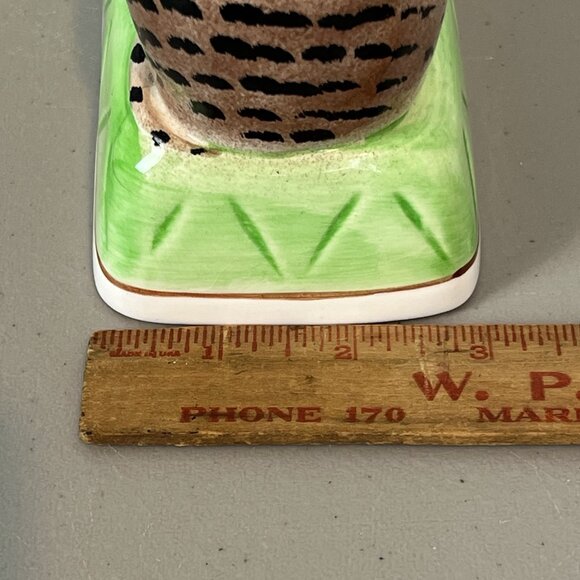 Vintage The Haldon Group Striped Cat Porcelain Candle Holder Japan - Picture 16 of 16